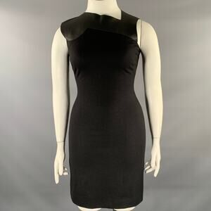 BOTTEGA VENETA Size S Black Wool Heather Sleeveless Dress